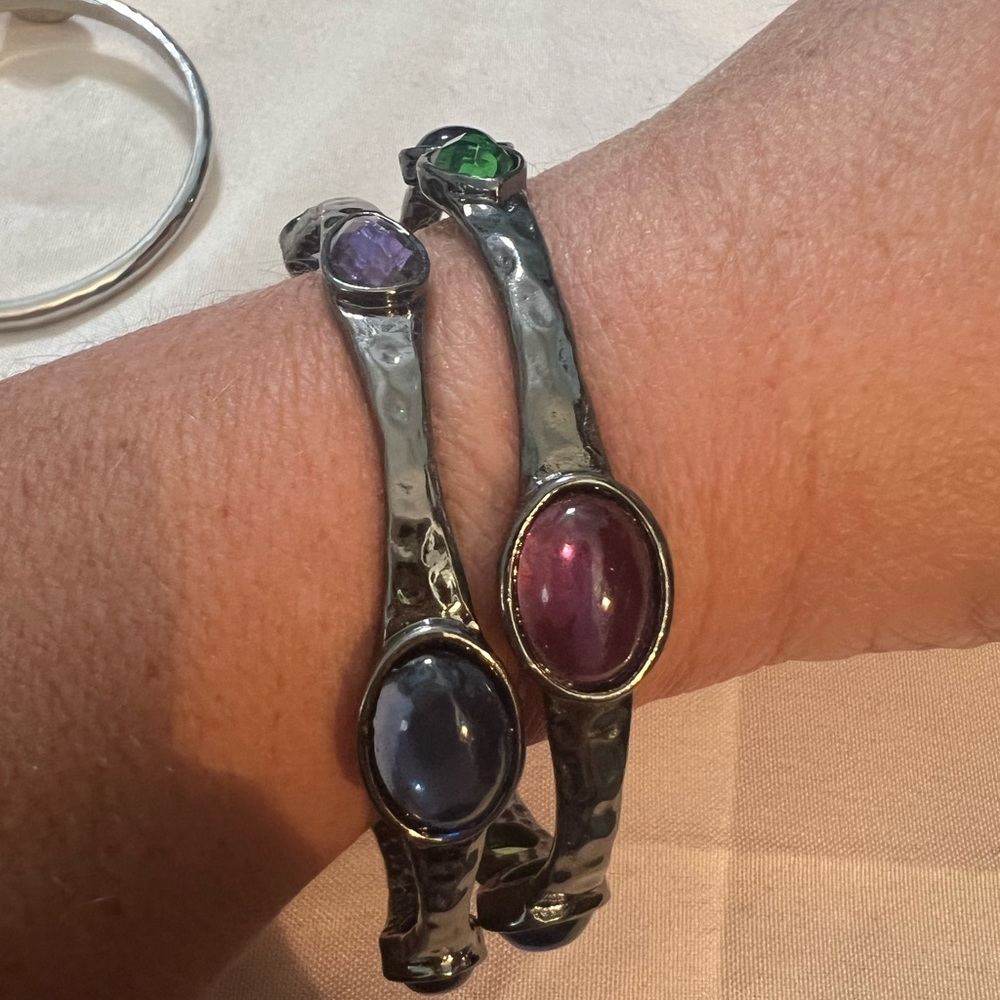 Four Bangle Bracelets - image 3